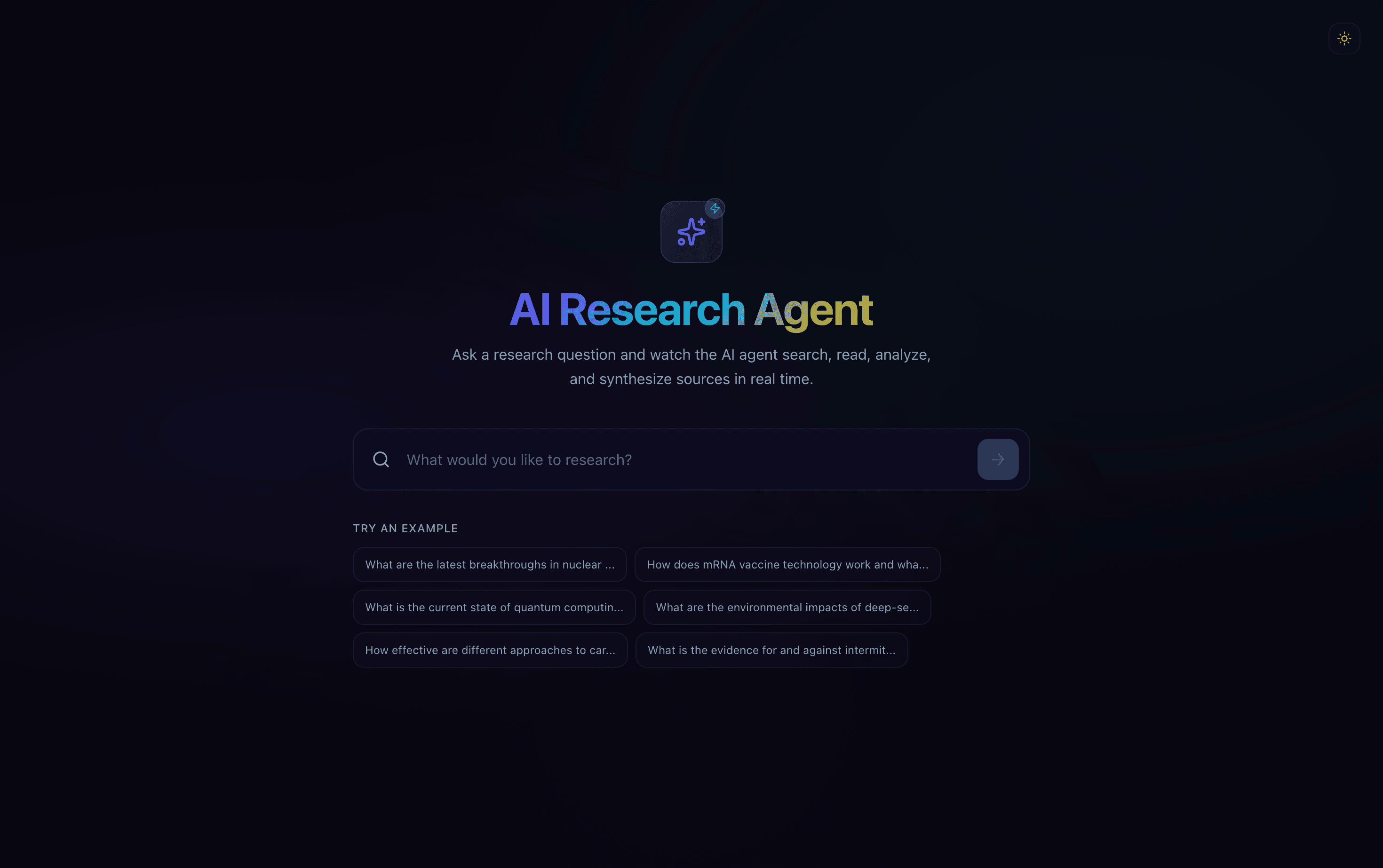 Browser AI Research Agent