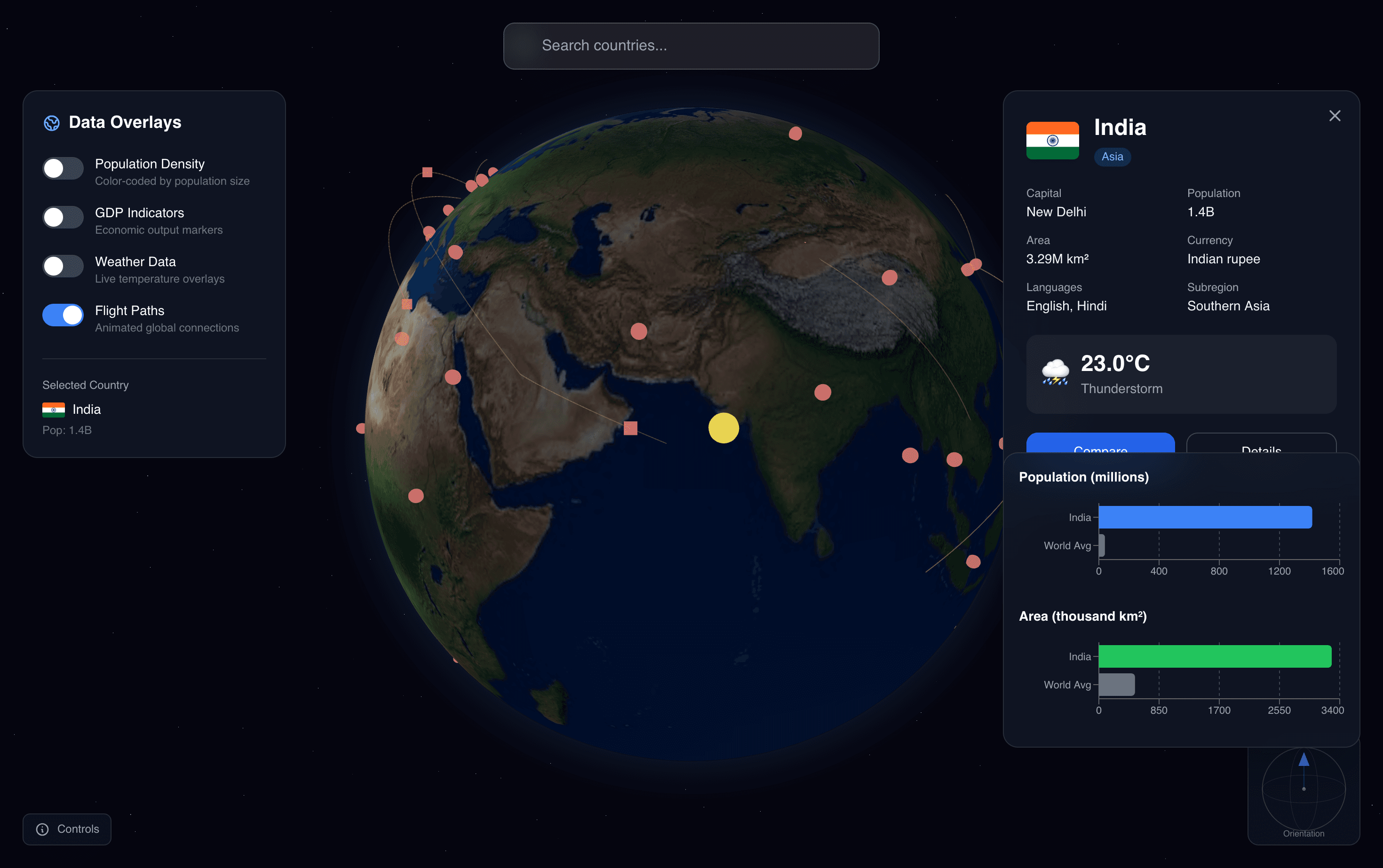 Interactive World Map
